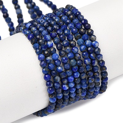 Natural Lapis Lazuli Beads Strands G-E351-09-1