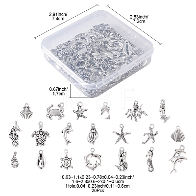 Tibetan Style Alloy Pendants FIND-FS0003-95AS-1
