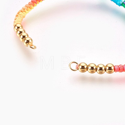 Nylon Cord Bracelet Making MAK-F024-06-G-1
