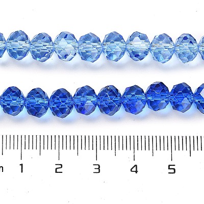 Transparent Painted Glass Beads Strands DGLA-A034-T8mm-A01-1