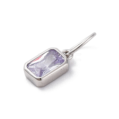 925 Sterling Silver Cubic Zirconia Charms STER-NH0014-01P-12-1