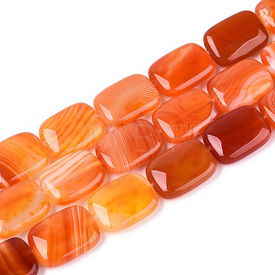 Natural Agate Beads Strands G-N356-03A-17-1