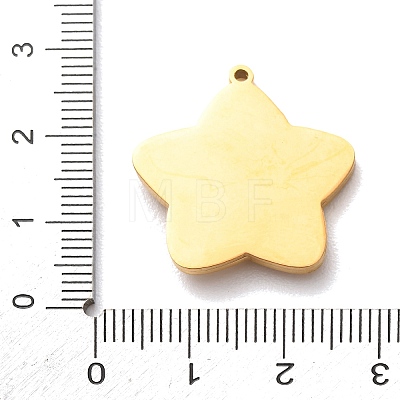 Carved Natural White Shell 304 Stainless Steel Pendants SH-K002-01F-G-1