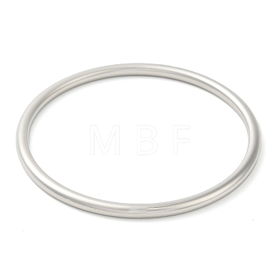 Non-Tarnish 304 Stainless Steel Simple Roung Ring Bangles for Women BJEW-F461-01G-P-1