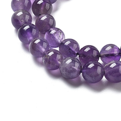 Natural Amethyst Beads Strand GSR6mmC062-2-1