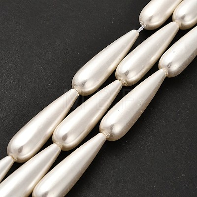 Electroplate Shell Pearl Beads Strands BSHE-G010-8x31mm-01-1