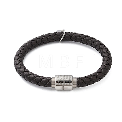 Braided Microfiber Leather Cord Bracelets BJEW-D304-13P-01-1