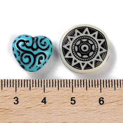 Opaque Acrylic Beads MACR-L005-03B-1