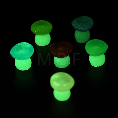 Luminous Resin Mushroom Ornament RESI-F045-10A-1