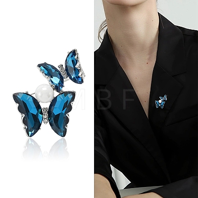 Butterfly Rhinestone Pins PW-WG60623-02-1