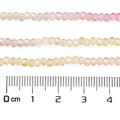 Transparent Painted Glass Beads Strands X1-DGLA-A034-T1mm-A09-1