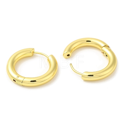 Rack Plating Brass Huggie Hoop Earrings for Women EJEW-D059-13B-G-1