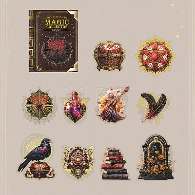 Magic Theme Waterproof PET Stickers Set DIY-G117-04A-1