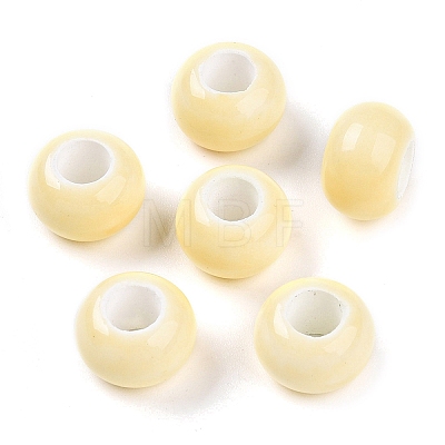 Handmade Porcelain Beads PORC-Q219-13x9-F25-1