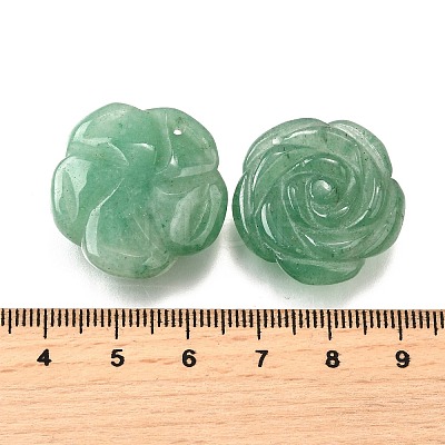 Natural Green Aventurine Carved Pendants G-S390-03F-1