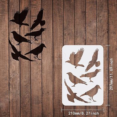 Large Plastic Reusable Drawing Painting Stencils Templates DIY-WH0202-189-1