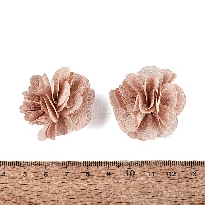Polyester Fabric Flowers FIND-ZX004-11-10-1