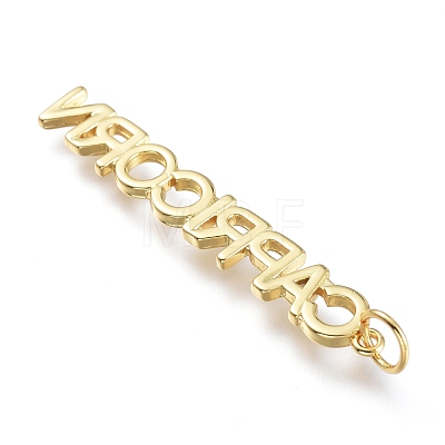 Brass Pendants ZIRC-I048-15G-01-1