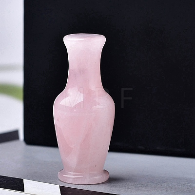 Natural Rose Quartz Carved Healing Vase Figurines PW-WG21325-01-1