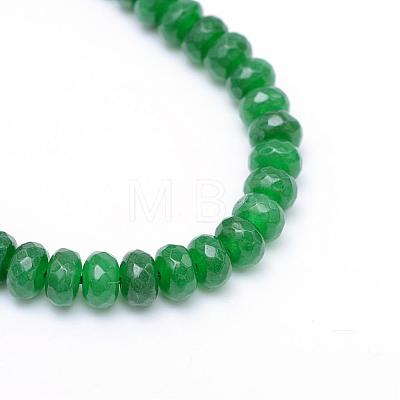 Natural White Jade Bead Strands G-R343-2x4-12-1