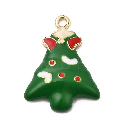 Christmas Alloy Enamel Pendants FIND-Z103-03G-04-1