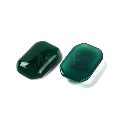 Natural Green Onyx Agate(Dyed & Heated) Cabochons G-B085-01A-03-1