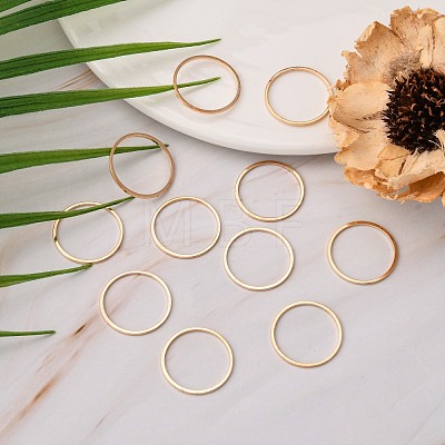 Brass Linking Rings KK-S327-06KC-20mm-1