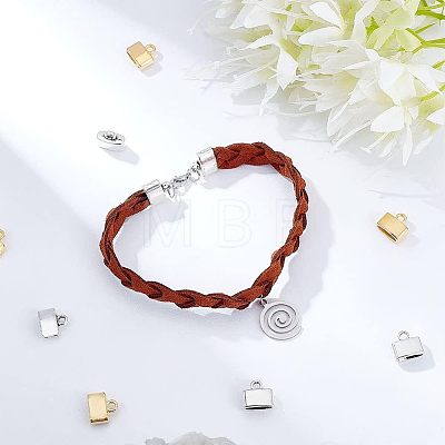 72Pcs 2 Colors Alloy Cord Ends FIND-CA0005-63-1