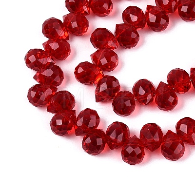 Transparent Glass Beads Strands GLAA-Q116-01A-B05-1