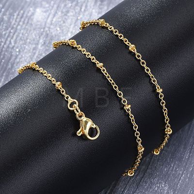 Brass Satellite Chains Necklaces for Women NJEW-D302-61G-1