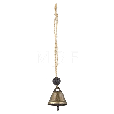 2Pcs 2 Styles Iron Bell Pendant Decorations HJEW-JM02178-1