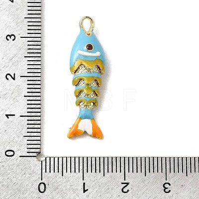 Rack Plating Brass Pendants KK-A268-05G-B05-1
