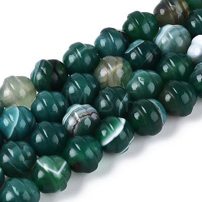 Dyed Natural Agate Beads Strands G-T144-27B-1