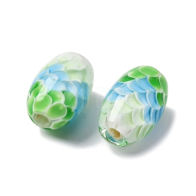 Two Tone Handmade Lampwork Beads LAMP-K042-01E-1