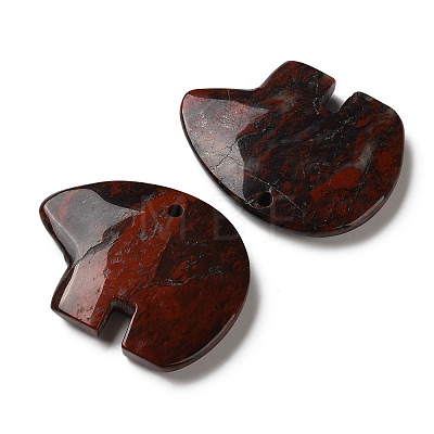 Natural Brecciated Jasper Big Pendants G-T144-08J-1