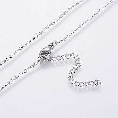304 Stainless Steel Chain Necklaces NJEW-O108-39P-1
