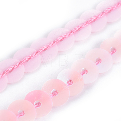 Plastic Paillette/Sequins Chain Rolls PVC-WH0005-01D-1