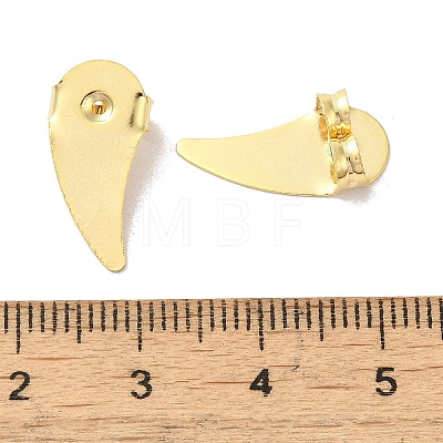 Brass Studs Earrings Findings FIND-Z039-01A-G-1