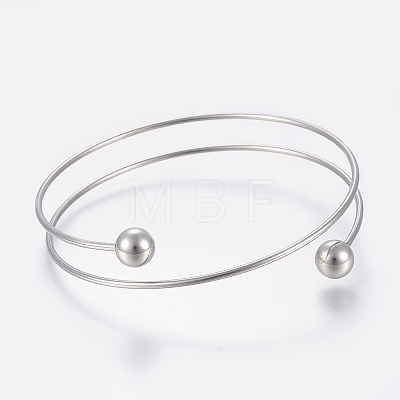 Tarnish Resistant 304 Stainless Steel Bangles Making LS-MAK-K019-01P-1