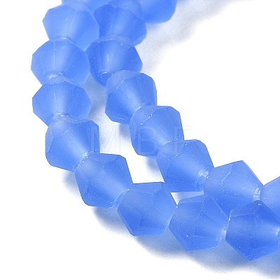 Imitate Austrian Crystal Frosted Glass Beads Strands LS-GLAA-F029-TM3mm-B07-1