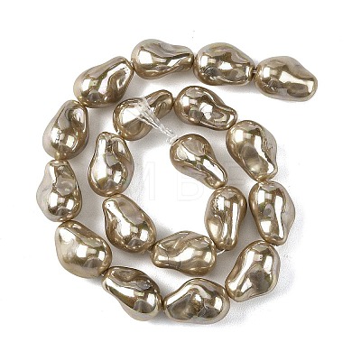 Electroplated Glass Beads Strands GL-CBA89C7-01A-1