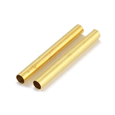 Brass Tube Beads KK-B120-03K-P-1