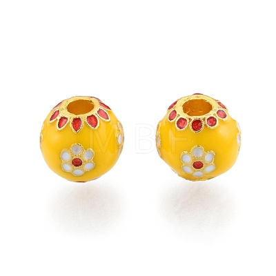 Alloy Enamel Beads PALLOY-P285-14MG-01-1