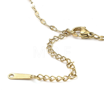 Heart Light Gold Brass Micro Pave Cubic Zirconia Pendant Necklaces NJEW-E105-09KCG-03-1