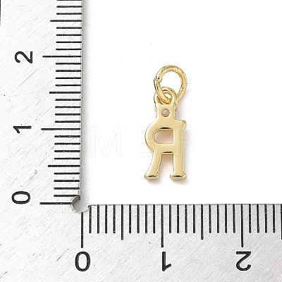 Brass Pave Clear Cubic Zirconia Charms KK-A273-01G-R-1