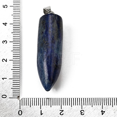 Dyed Natural Lapis Lazuli Pointed Pendants G-F820-12U-1
