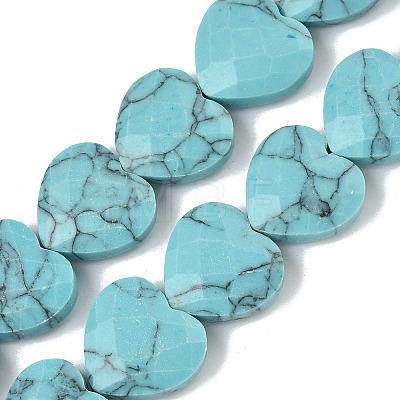Synthetic Turquoise Beads Strands G-A309-A16-01-1