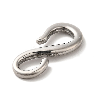 Non-Tarnish 304 Stainless Steel S-Hook Clasps X-STAS-P325-31P-1