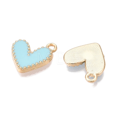 Rack Plating Alloy Enamel Charms ENAM-N056-343G-E-1