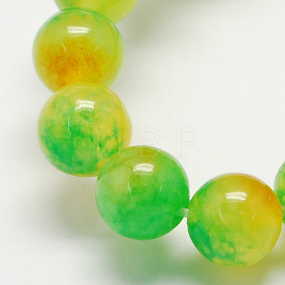 Two Tone Natural Jade Bead Strands G-R165-14mm-M1-1